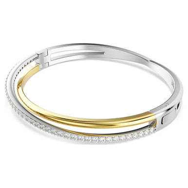 hyperbola-bangle--round-cut--white--mixed-metal-finish-swarovski-5689720-2