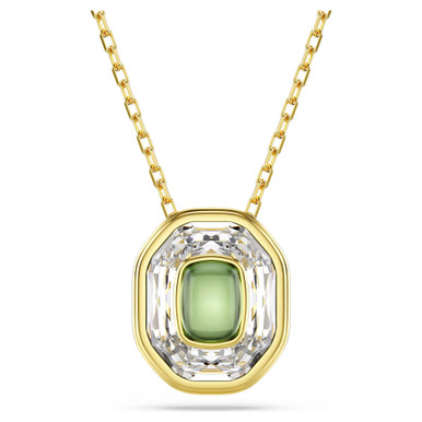 chroma-pendant--octagon-cut--green--gold-tone-plated-swarovski-5705580-1