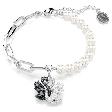 swan-bracelet--crystal-pearl--swan--black--rhodium-plated-swarovski-5705720-1