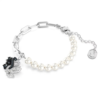 swan-bracelet--crystal-pearl--swan--black--rhodium-plated-swarovski-5705720-2