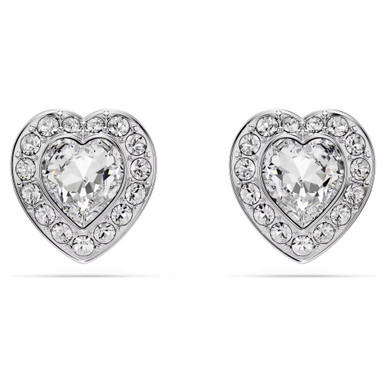 ariana-grande-x-swarovski-stud-earrings--mixed-cuts--heart--white--rhodium-plated-swarovski-5720859-1