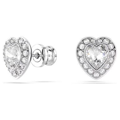 ariana-grande-x-swarovski-stud-earrings--mixed-cuts--heart--white--rhodium-plated-swarovski-5720859-2