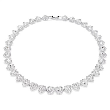 ariana-grande-x-swarovski-tennis-necklace--mixed-cuts--heart--white--rhodium-plated-swarovski-5720857-1