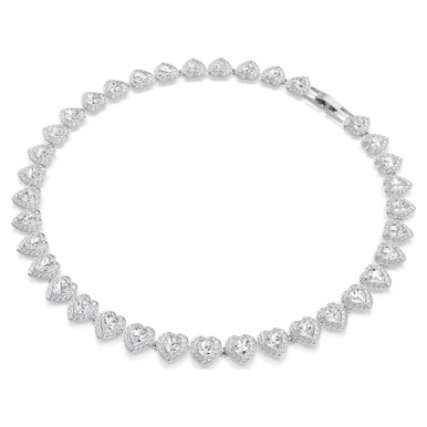 ariana-grande-x-swarovski-tennis-necklace--mixed-cuts--heart--white--rhodium-plated-swarovski-5720857-2