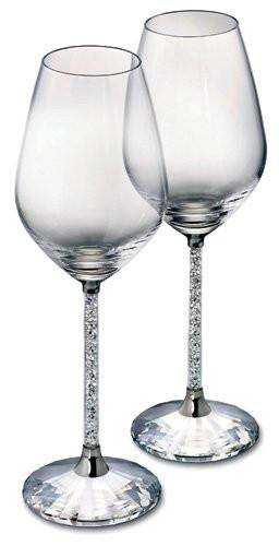 Set of four Swarovski Crystal Wine Glasses