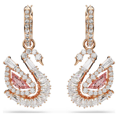swan-drop-earrings--pavé--swan--pink-swarovski-5732415-2