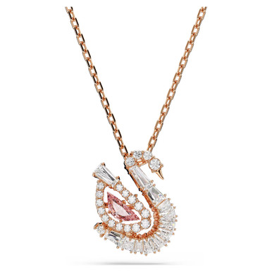 swan-pendant--mixed-cuts--swan--pink-swarovski-5732414-1