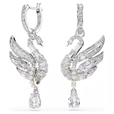 swan-earrings--swan--white--rhodium-plated-swarovski-5723388-1