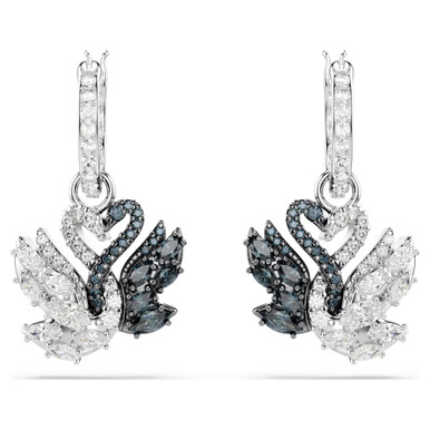 swan-drop-earrings--swan--black--mixed-metal-finish-swarovski-5705728-2