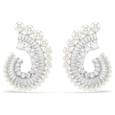 5720869 Ariana Grande x Swarovski Drop Earrings Crystal Pearl, Mixed Cuts ...
