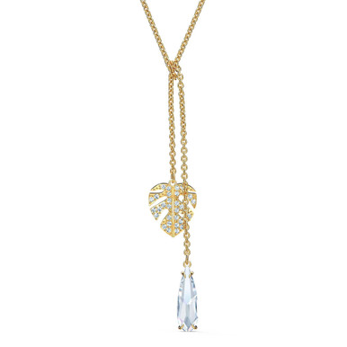 Swarovski Crystal Tropical Necklace, White, Gold-Tone Plated 5519249 ...