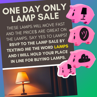 lamp sale invitation