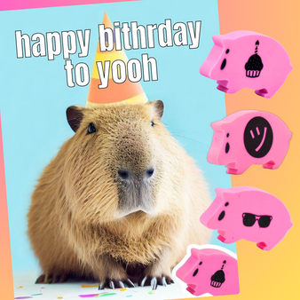 happy bithrday capybara