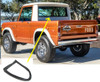 1966-77 Bronco PU, Back Glass Seal (w/ strip, does not accept trim) ea.