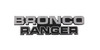 1978-79 Bronco Cowl Side Emblem "BRONCO RANGER" ea.