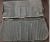 1981-87 Chevy/GMC Truck Charcoal Gray Bench Seat Cover, Velour w/ Gray Vinyl Boarder