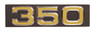 1975-76 Chevy Truck Grille Emblem "350", ea.