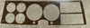 1981-87 Chevy, GMC Truck Dash Bezel Woodgrain Insert Repair Kit.