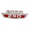 1963-65 Ford Truck Hood Side Emblem "FORD250" ea.