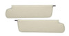 1967-72 Chevy, GMC Truck Parchment Sunvisor Pads w/ Rod, pr.