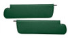 1967-72 Chevy, GMC Truck Green Sunvisor Pads w/ Rod, pr.