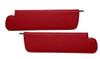 1967-72 Chevy, GMC Truck Maroon Sunvisor Pads w/ Rod, pr.