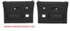 1981-91 Suburban Crewcab Black Manual Rear Door Panels, pr.