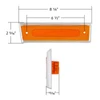 1981-87 Chevy / GMC Truck & 1981-91 Blazer / Suburban, 8 Amber LED Dual Function Side Marker With SS Trim - LH