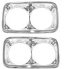 1967-72 GMC Truck Chrome Headlamp Bezels, pr.