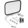 1973-79 Ford Truck, 1978-79 Bronco Outside Exterior Mirror Assembly Complete w/ Mounting Hardware Stainless Fits LH or RH