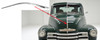 1947-54 Chevy Truck Center Hood Molding Strip (stainless) ea.