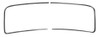 1947-53 Chevy/GMC Truck Windshield Outer Molding Set. (stainless)(2 pcs)