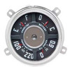 1947-49 Chevy Truck Gauge Cluster Assy, ea. (V8, 0-60lbs oil gauge, 100-220 temperature gauge, red needle)(12 volt)