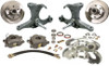 6 Lug OE Stock Spindle Wheel Brake Kit, Stock Height Drop Spindles, 6x5 Lug, Fits 1963-70 Chevy/GMC Pickup.