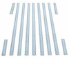 1963-66 Chevy/GMC Truck Stainless Steel Bed Strip, Kit. (Longbed, Fleetside, 11pc)(97")