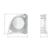 1967-72 Chevy Truck, Bullseye Style Backup Light Lens (Fleet side / Widebed) - LH