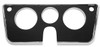 1969-72 Chevy/GMC Truck Dash Bezel with 3 Holes, ea. (Black with Chrome Edges)