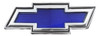 1969-70 Chevrolet Truck Front Hood Emblem (bowtie chrome with blue insert, includes fasteners) ea.