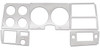 1978-80 Chevy/GMC Truck Brushed Aluminum Dash Bezel Repair Kit with AC.