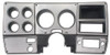 Dash Bezel without AC, Black with Brushed Aluminum, Fits 1978-80 Chevy PU. (will fit 75-77 if 78-80 lower column cover is used)cover