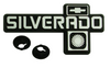 1981-87 Chevy PU/1981-91 Blaz/Sub Dash Emblem "SILVERADO", ea.