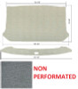 1961-64 Ford Truck Headliner, Grey, Non Perforated 2 Pcs Kit.