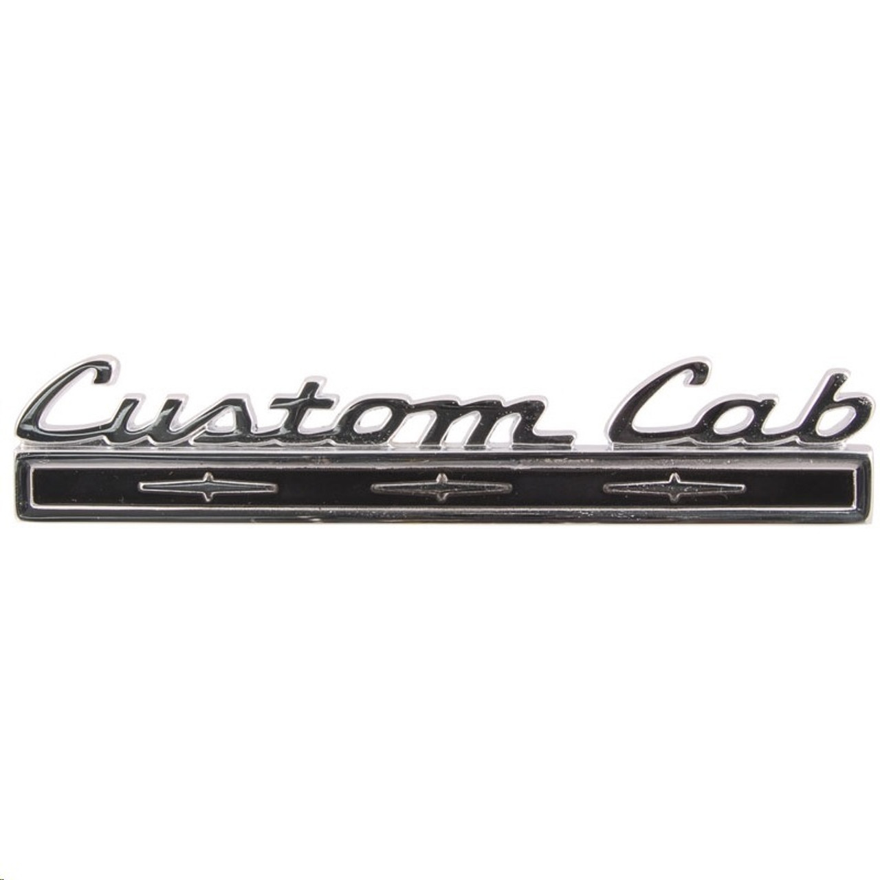 1968-72 Ford Truck "Custom Cab" Cab Back Panel Side Emblem, ea.