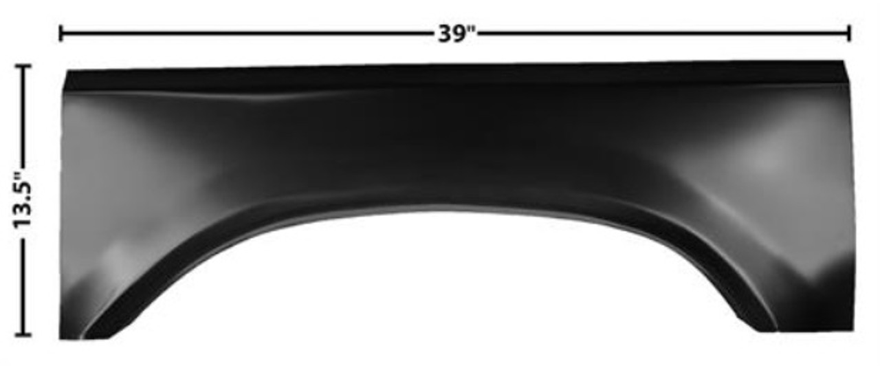1973-79 Ford Truck Bed Side Upper Wheel Opening Patch Panel, RH, ea.