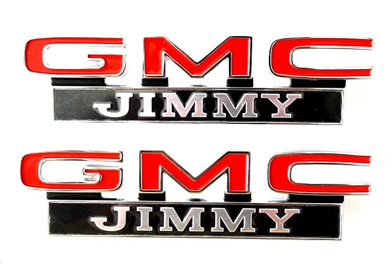 1971-72 GMC Truck Fender Emblem "GMC Jimmy" Pr.