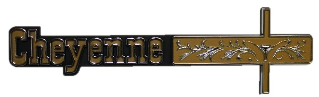 1973-74 Chevy Truck "Cheyenne" Dash Emblem ()