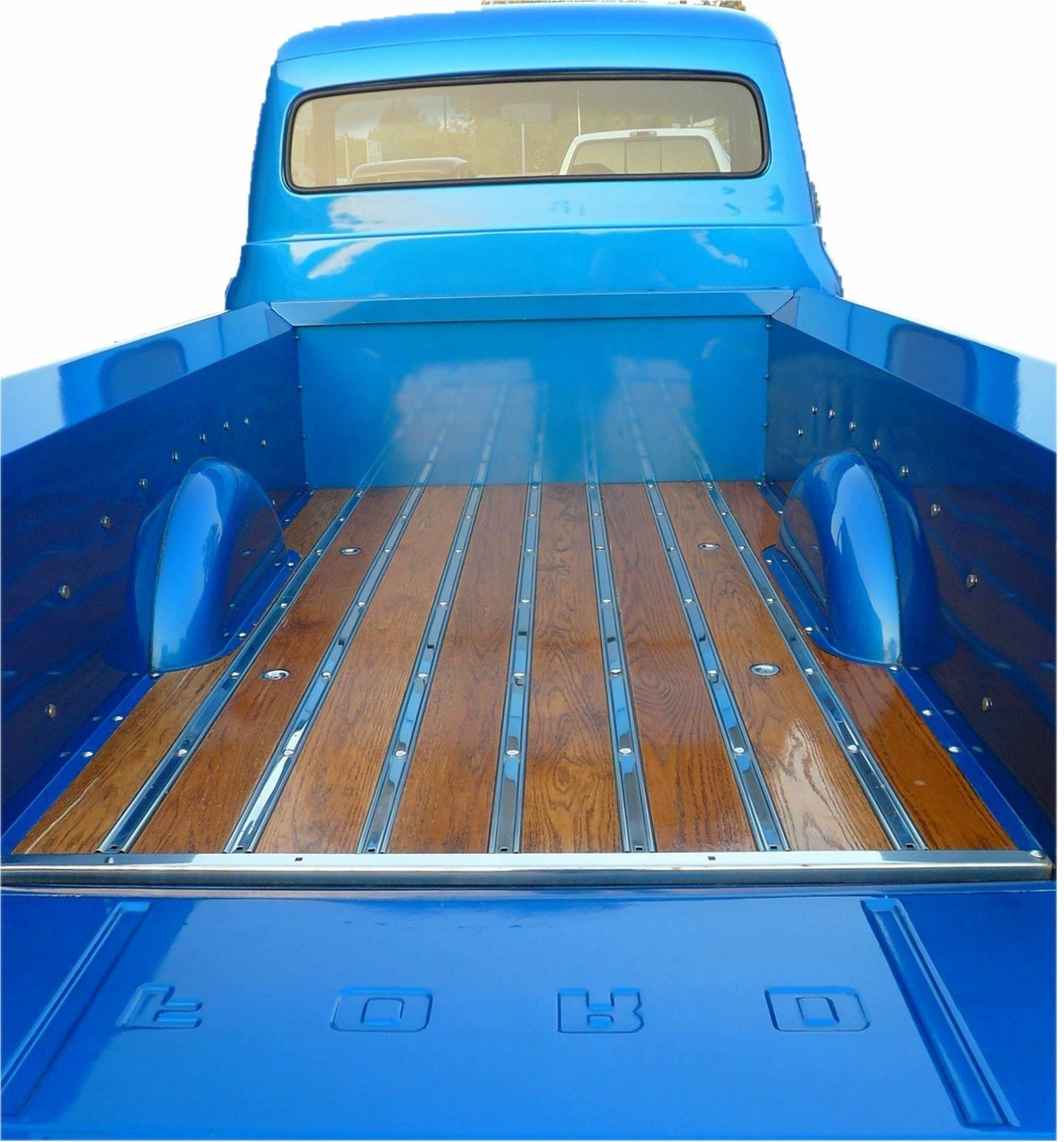 1953-60 Ford Truck Long Flareside Bed Strip, Polished Stainless Steel, ea.
