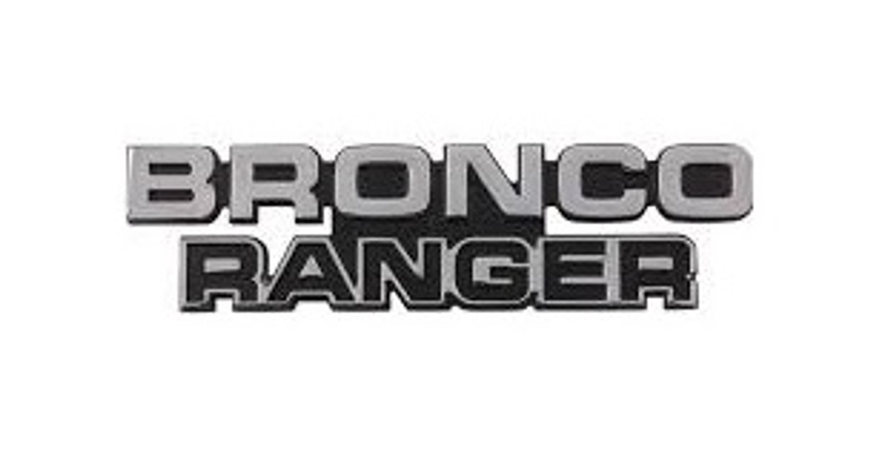 1978-79 Bronco Cowl Side Emblem "BRONCO RANGER" ea.