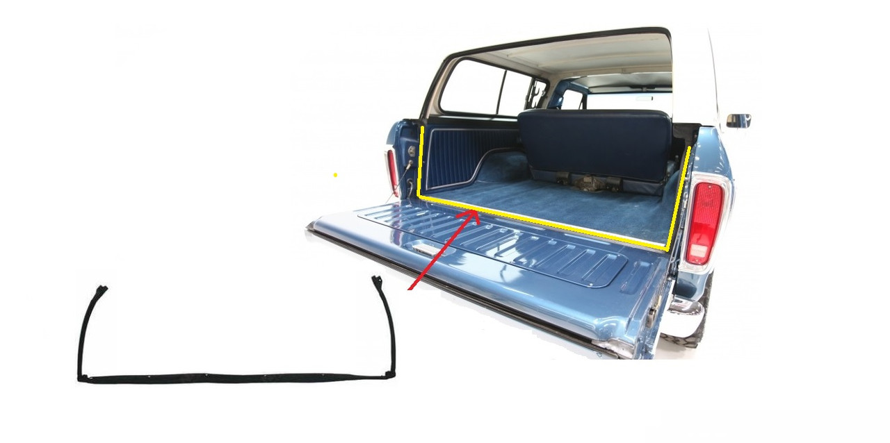 1978-96 Bronco Tailgate to Body Seal Kit