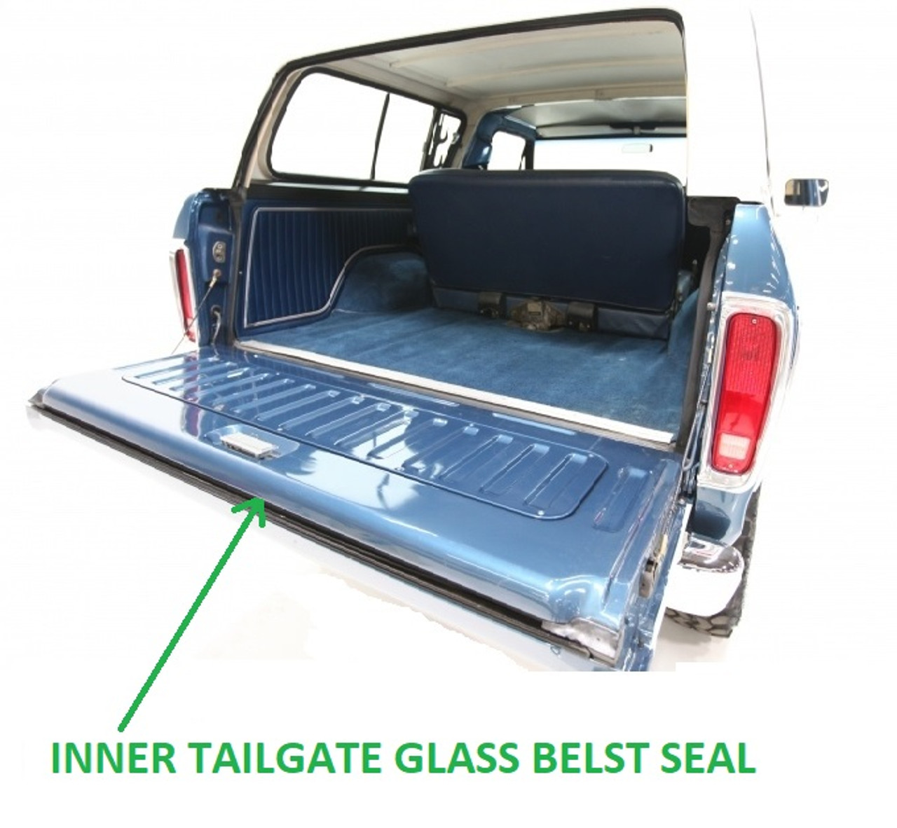 1978-96 Bronco Tailgate Glass Upper Inner Seal, ea.